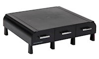 COMPUTER STAND, MIND READER, DESK ORGANIZER, BLACK MAIN
